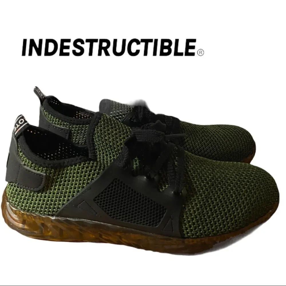 Indestructible Men's Ryder Green Steel Toe Work Shoes 48 13